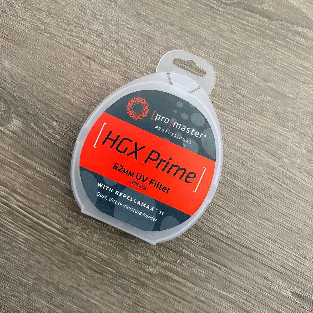 ProMaster 62mm HGX Prime UV Filter NEW with Case